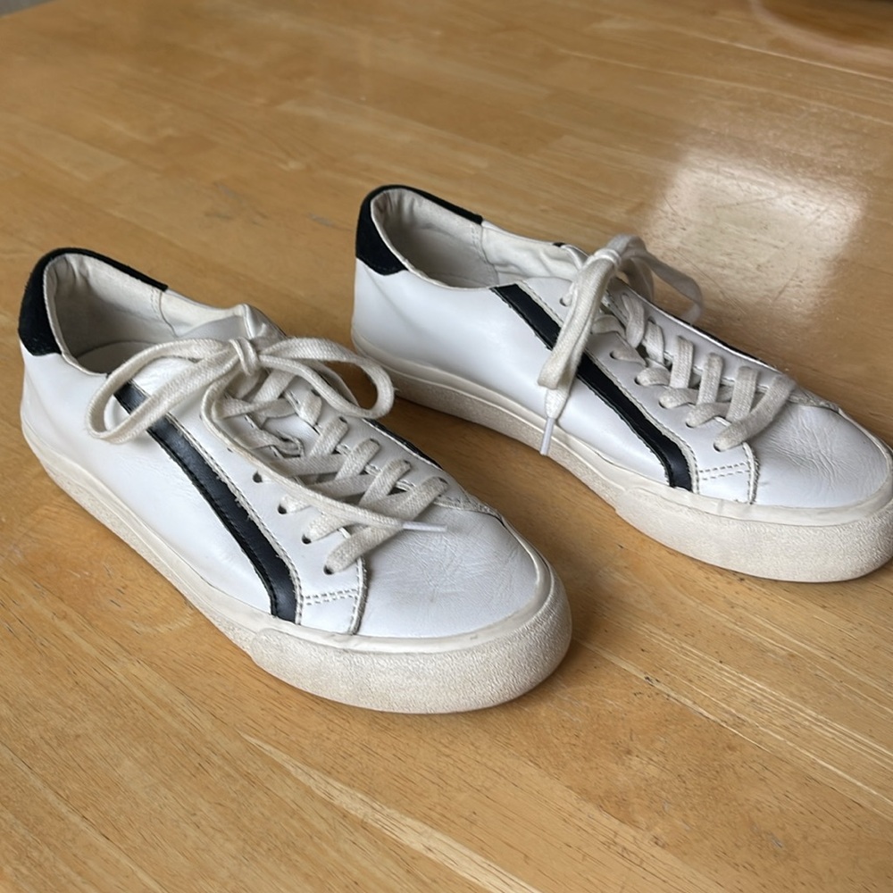 Madewell Leather Sidewalk Sneakers 5.5